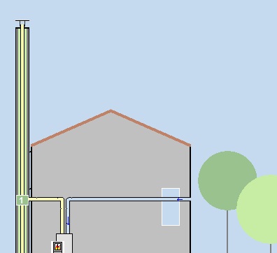 Výpočet spalinové cesty.